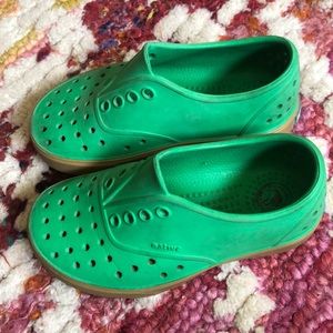 Green native shoes